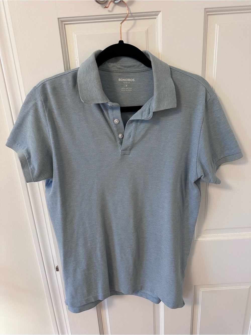 Bonobos Men’s Pale Blue Short-Sleeve Polo